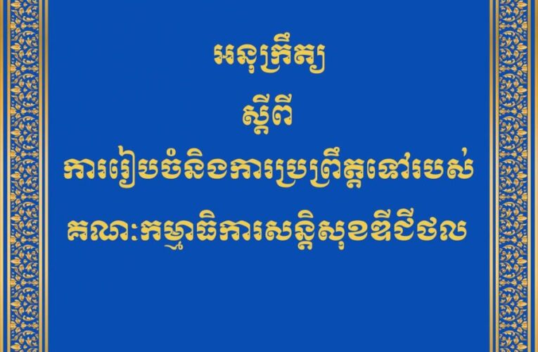 រាជរដ្ឋាភិបាលកម្ពុជា៖ ការរៀបចំនិងការប្រព្រឹត្តទៅនៃគណៈកម្មាថិការសន្តិសុខឌីជីថល