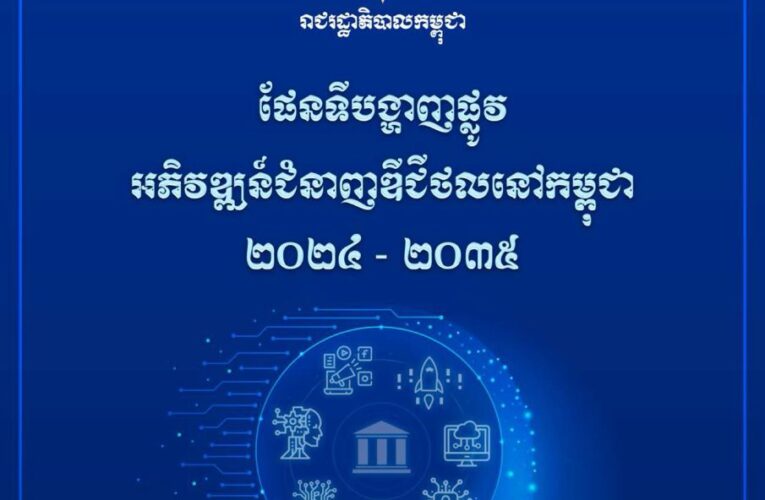 ផែនទីបង្ហាញផ្លូវអភិវឌ្ឍន៍ជំនាញឌីជីថលនៅកម្ពុជា ២០២៤-២០៣៥